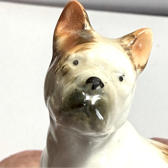 Vintage Cute Dog Figurine American Bull Dog? Boxer? 2” EUC - Picture 10 of 12